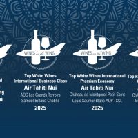【エア タヒチ ヌイ】国際線ビジネスクラス部門の最優秀ワイン賞を受賞