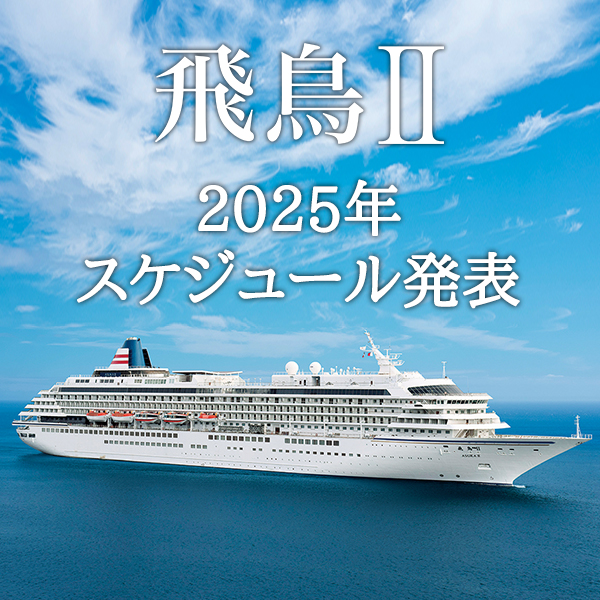 好評発売中》【飛鳥Ⅱ】クリスマス、ニューイヤー他新コース25本