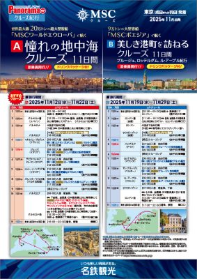 大型客船MSCクルーズ 憧れの地中海・ヨーロッパクルーズ[MSCワールドエウローパ/MSCポエジア]